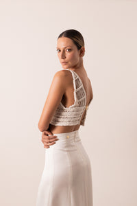 CROPTOP MOMA SIN APLIQUES NOVIA